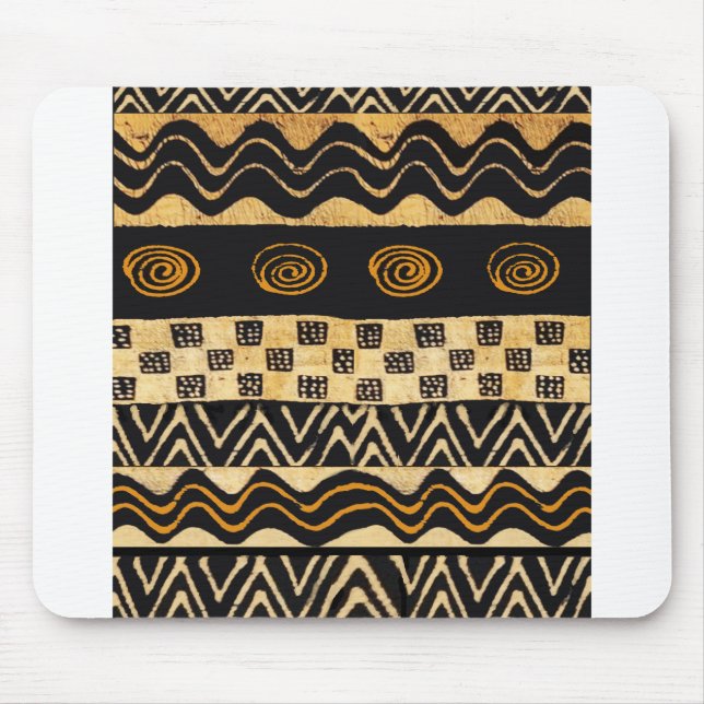Afrikansk Stam Shaman Design Musmatta (Framsidan)