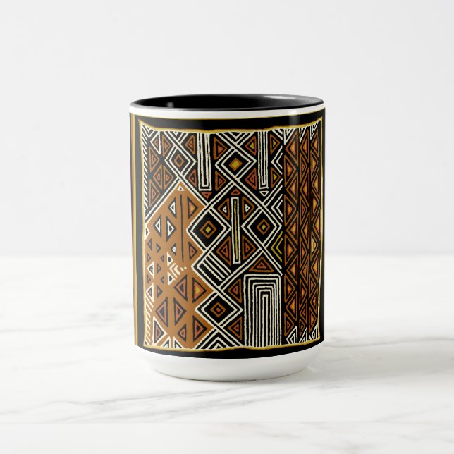 Afrikansk stamdesign från Kuba Mugg (Center)
