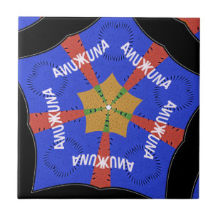 Afrikansk stamdesign: Hakuna Matata Kakelplatta