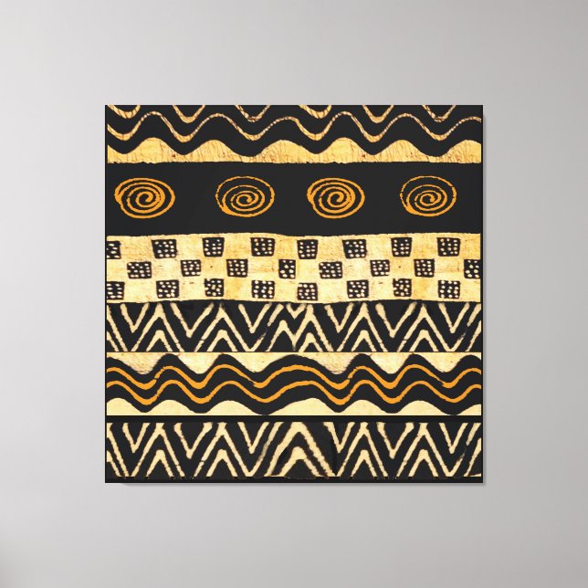 Afrikansk stamform Shaman Design Canvastryck (Framsida)