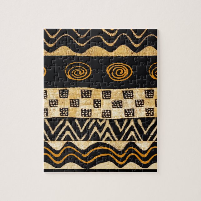 Afrikansk stamform Shaman Design Pussel (Vertikal)