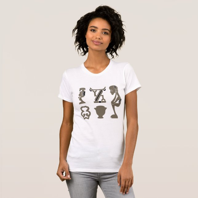 Afrikansk stamkonst för abstrakt t shirt (Hel framsida)