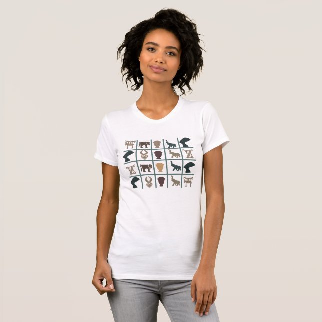 Afrikansk stamkonst för abstrakt t shirt (Hel framsida)