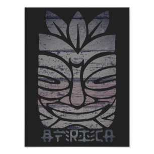 Afrikansk stammask fototryck