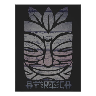 Afrikansk stammask fototryck
