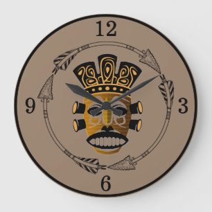 Afrikansk stammask stor klocka
