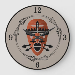 Afrikansk stammask stor klocka