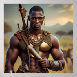 Afrikansk stammurkonst poster