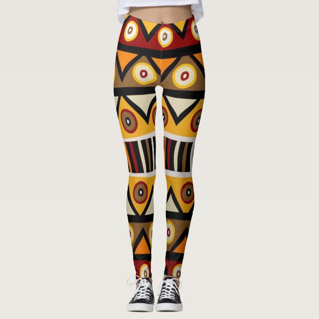 Afrikansk stamskrift leggings (Framsida)