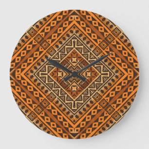 Afrikansk stamtextil: etnisk stil. stor klocka
