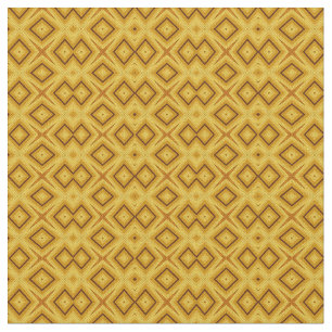 Afrikansk stil, geometrisk mönster brun och senap tyg