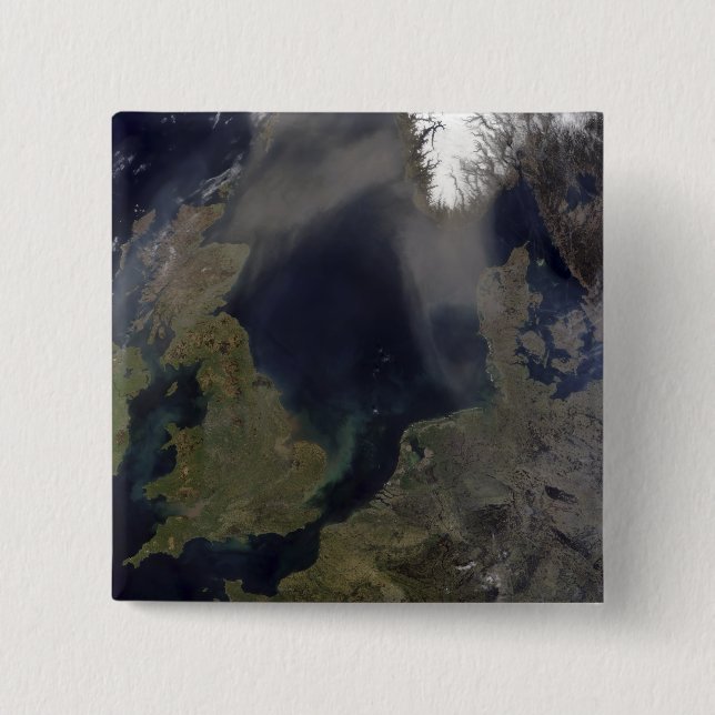 Afrikansk stoftblåsning över Skottland Knapp (Framsida)