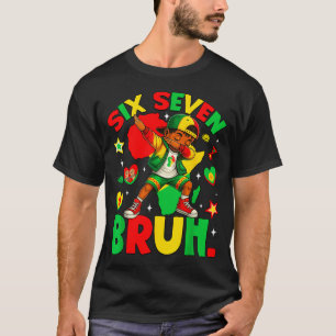 Afrikansk Svart Dabbing Bruh Sju Historia Amerikan T Shirt