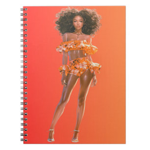 Afrikansk svart drottning Melanin Sista Shopp Anteckningsbok