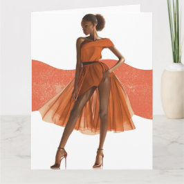 Afrikansk svart drottning Melanin Sista Shopp Kort