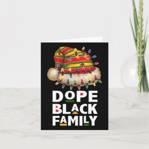 Afrikansk Svart Familj Afro Team Tomte Matchande J Kort