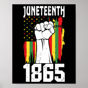 Afrikansk svart historia 1865 Junetteonde 1 Poster