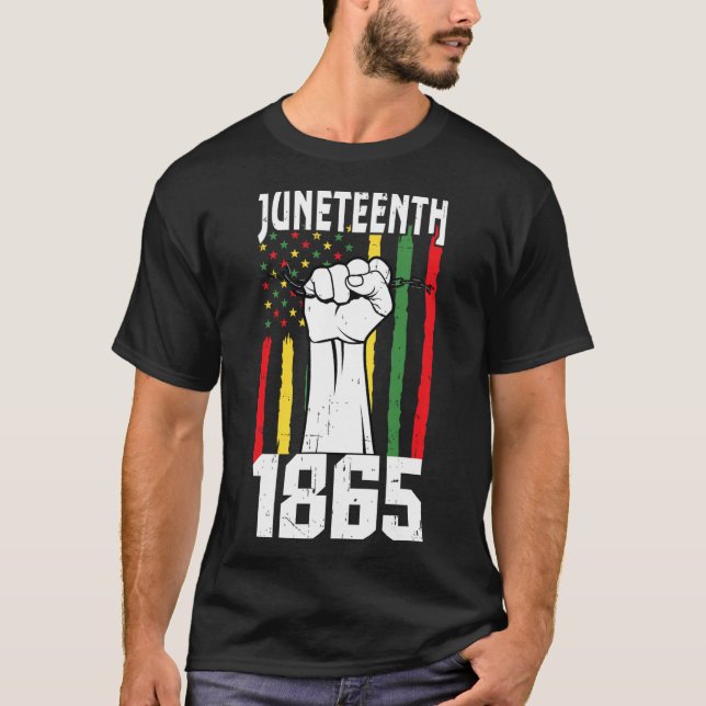 Afrikansk svart historia 1865 Junetteonde 2 T Shirt (Framsida)
