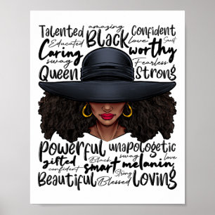 Afrikansk svart historia afroamerikanska damer jun poster