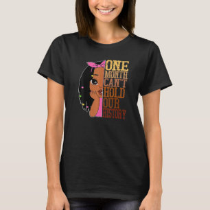 Afrikansk svart historia om en månads grindsäck t shirt