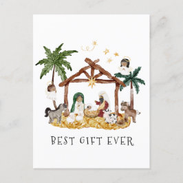 Afrikansk svart jultomhet vykort