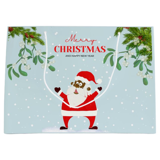 Afrikansk svart-Jultomten-jul (Framsidan)