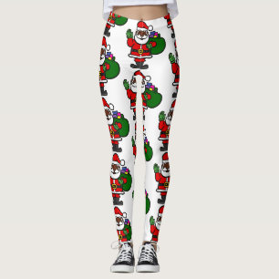 afrikansk svart jultomten julafton leggings