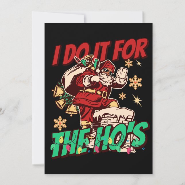 Afrikansk svart Jultomten julklapp Julkort (Framsida)