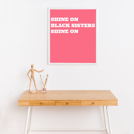 Afrikansk (svart) motivation poster
