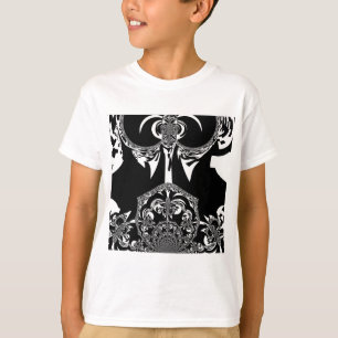 Afrikansk svart och vit konst tee shirt