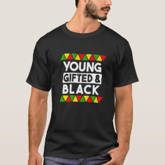 Afrikansk svart pr t shirt