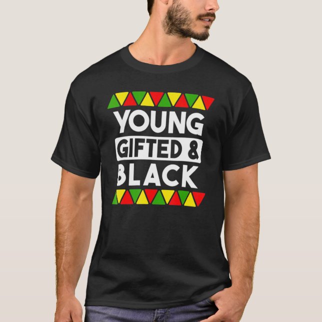 Afrikansk svart pr t shirt (Framsida)