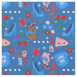 afrikansk svart rosie the riveter rockabilly nyckf tyg