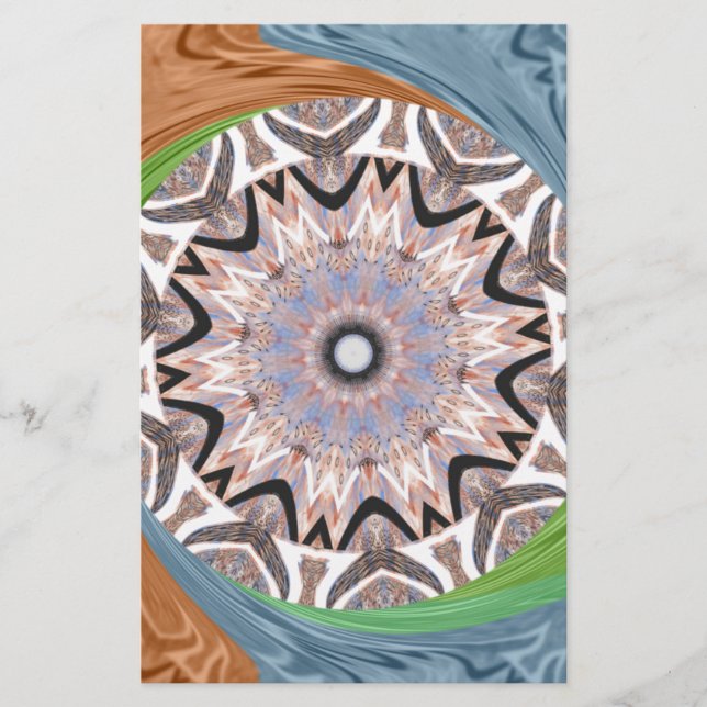 Afrikansk svart teckentabell brevpapper (Framsida)