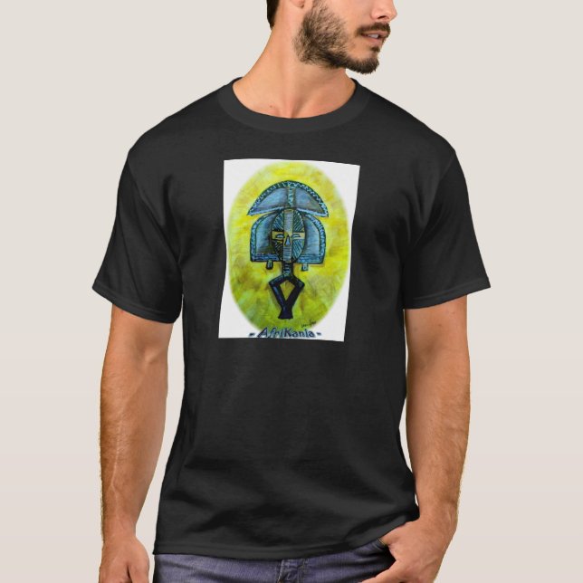 Afrikansk symbol: Kota (Gabon) Tee (Framsida)