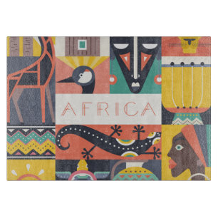 Afrikansk symbolisk konstCollage
