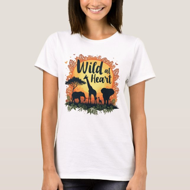 Afrikansk t-shirt för vilda djur (Framsida)