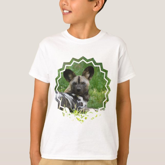 Afrikansk T-tröja för vildhundungdom T Shirt (Framsida)