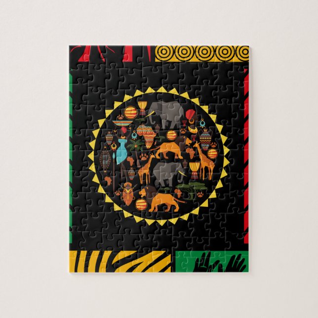 Afrikansk temapuss pussel (Vertikal)