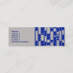Afrikansk textil inspirerad abstrakt - V2 Mini Visitkort