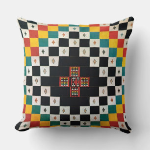 Afrikansk textildesign kudde