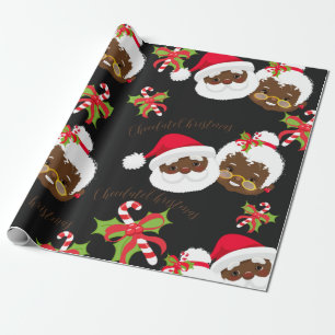 Afrikansk tomt & Mrs Claus Presentpapper