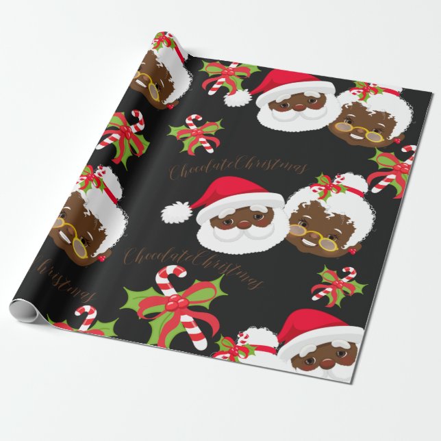 Afrikansk tomt & Mrs Claus Presentpapper (Utrullad)