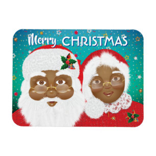 Afrikansk tomt och Claus-jul Magnet