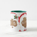 Afrikansk tomt och Claus-jul Mugg<br><div class="desc">Santa och Mrs Claus.</div>