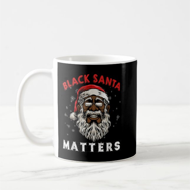 Afrikansk tomten Black Matters jul Paj Kaffemugg (Vänster)
