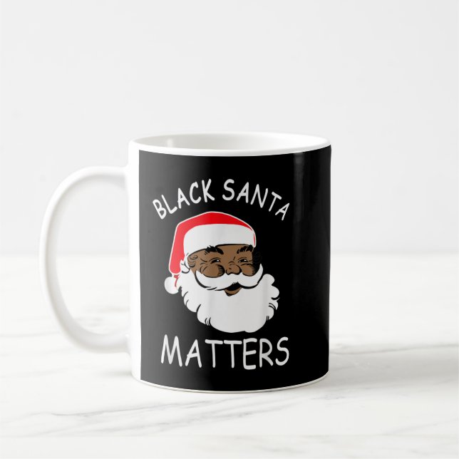 Afrikansk tomten Black Matters jul Paj Kaffemugg (Vänster)