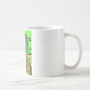 Afrikansk traditionell Blommigt i Färg Kaleidoscop Kaffemugg