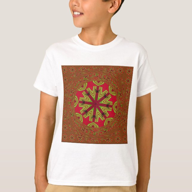 Afrikansk traditionell design t-shirt (Framsida)