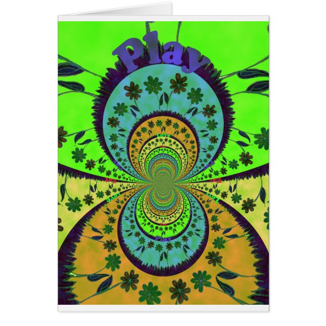 Afrikansk traditionell Hakuna Matata Färg.png Hälsningskort (Framsidan)